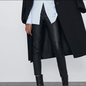 Zara faux leather pants NWT